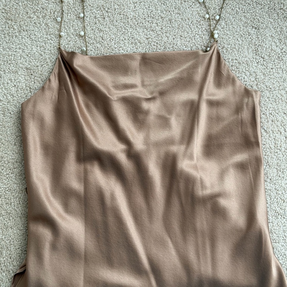 Cami NYC pearl silky top and matching jogger bottoms